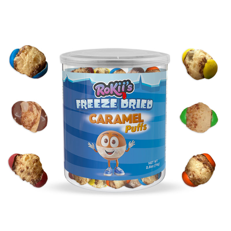 Freeze Dried Caramel Puffs Candy